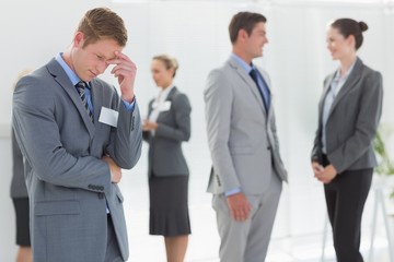 Fototapeta premium Anxious businessman 