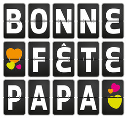 FETE DES Pères panneau écran aéroport VECTEURS 2