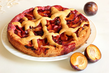 Plum tart