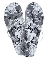 Male flops camo color on a white background - obrazy, fototapety, plakaty