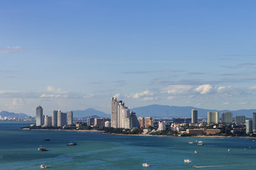 Obraz premium Pattaya beach and city