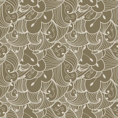 Abstract seamless doodle pattern