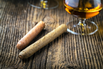 quality cigars and cognac