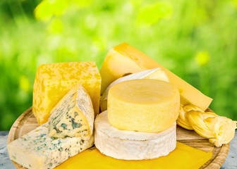 Cheese, Tray, Plate.