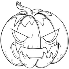 Kürbisfratze Halloween 