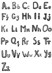 Elegant style font set Vector 7