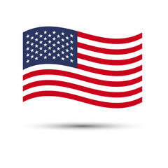 USA flag  background