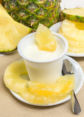 yogurt with pineapple