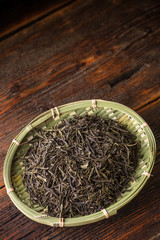 Fototapeta na wymiar Dry green tea