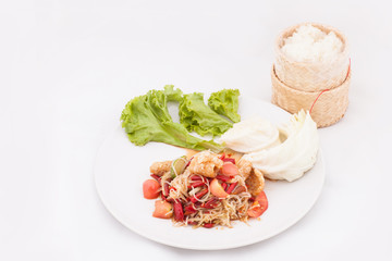 Famous Thai food, papaya salad or what we called 