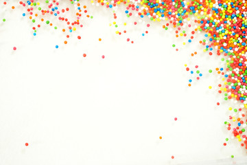 Colorful rainbow sprinkles backgroung