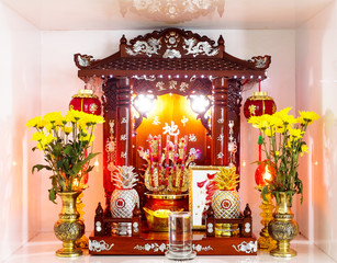 Chinese household shrine