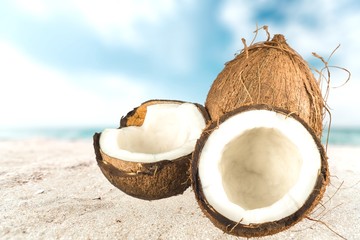 Coconut, Fruit, Tropical Fruit.