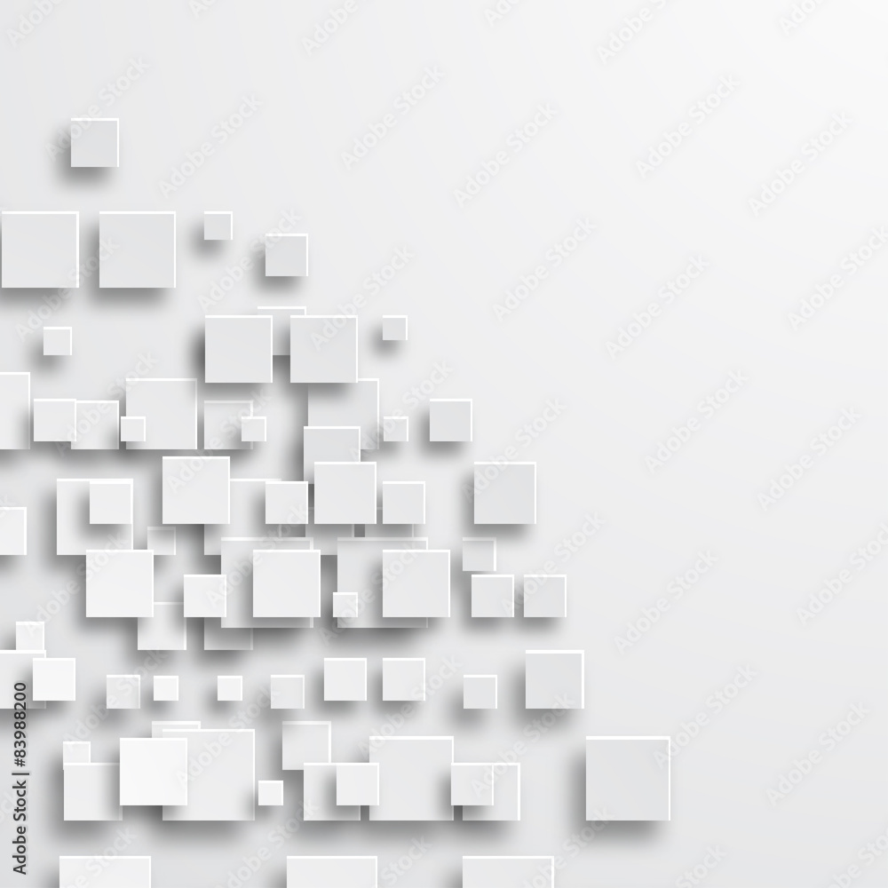 Wall mural Vector modern square abstract background.