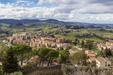 Fototapeta na wymiar view of San Gimignano, Italy