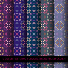 vector wallpaper seamless flower pattern 