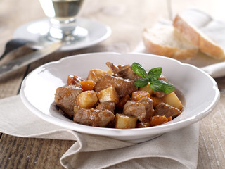 Beef and vegetables goulash
