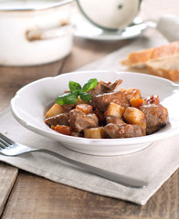 Beef and vegetables goulash