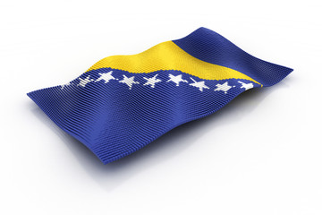 flag of Bosnia and Herzegovina consisting of cubes