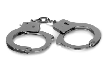 Handcuffs isolated on white