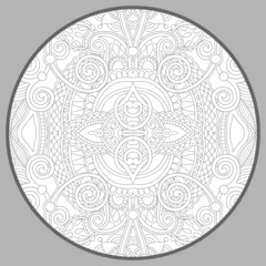 coloring book page for adults - zendala