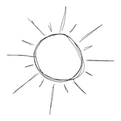 illustration of the sun shining