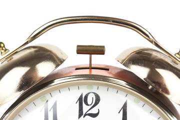 Close up of an alarm clock