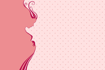 Abstract background pregnancy pink woman 