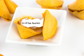 open fortune cookie - YOU WILL BE FEARLESS