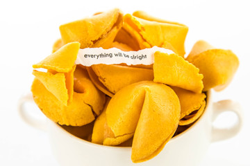 open fortune cookie - EVERYTHING WILL BE ALRIGHT