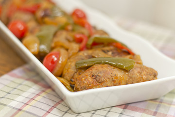 Sausage Onions Peppers