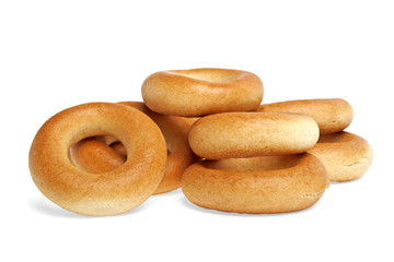 Bagels isolated on a white background