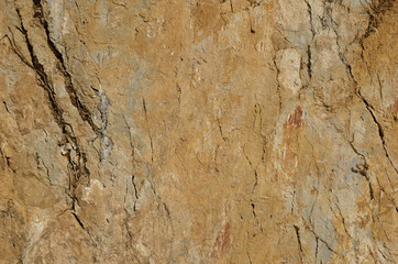 Close-up of the clay soil
