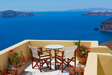 Fototapeta premium Amazing view on Santorini Greece
