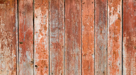 Old painted wood wall - texture or background
