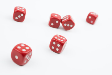 Six Dices Besides In A White Box #2