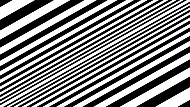 Oncoming diagonal lines