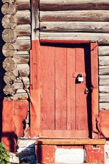 wood door and wall textured  wallpaper background.