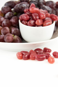 purple grapes vs purple jelly beans