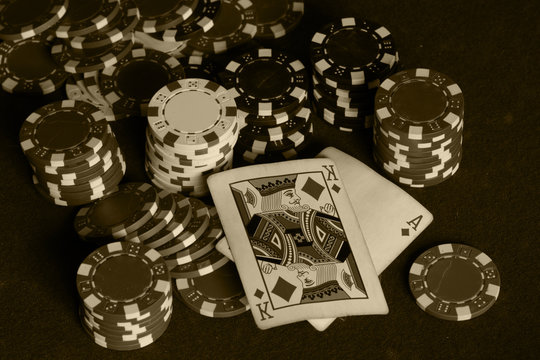 card poker casino chips