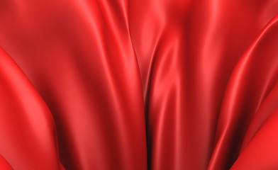 Red Abstract Cloth Background