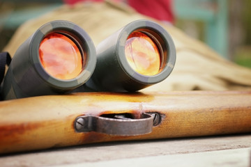 a set of binoculars hunter shotgun skin - Powered by Adobe