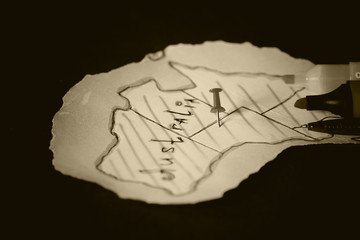 Australia outline map