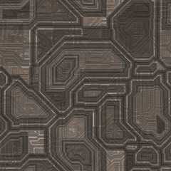 Metal pattern generated texture