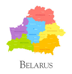 Belarus regional map