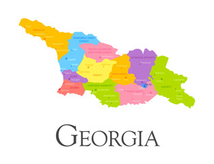 Georgia regional map