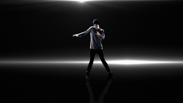 Talented dancer shows his stuff on a virtual stage