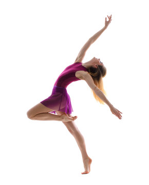 Young Attractive Flexible Female Dancer