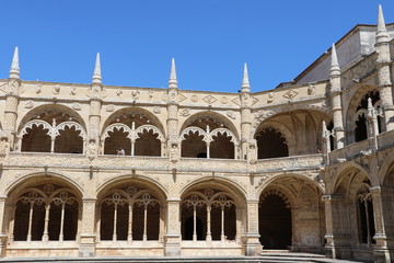 Fototapeta na wymiar Monastère de Jeronimos à Lisbonne, Portugal