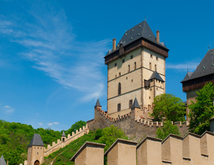 Fototapeta na wymiar Great Tower of Karlstejn Castle